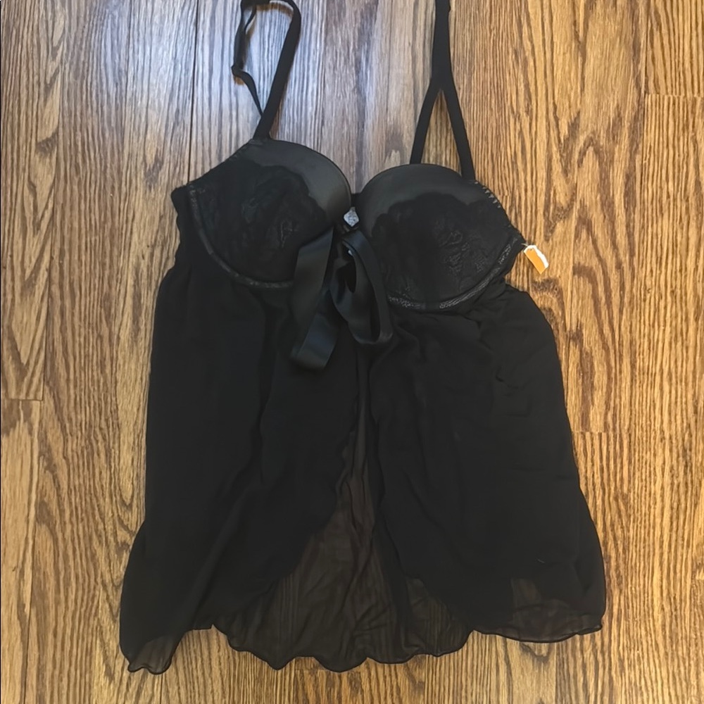 Elegant Black Lingerie Babydoll